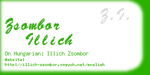 zsombor illich business card